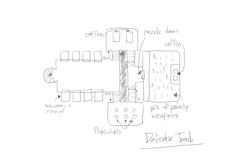 Dolindar tomb as drawn by Mond