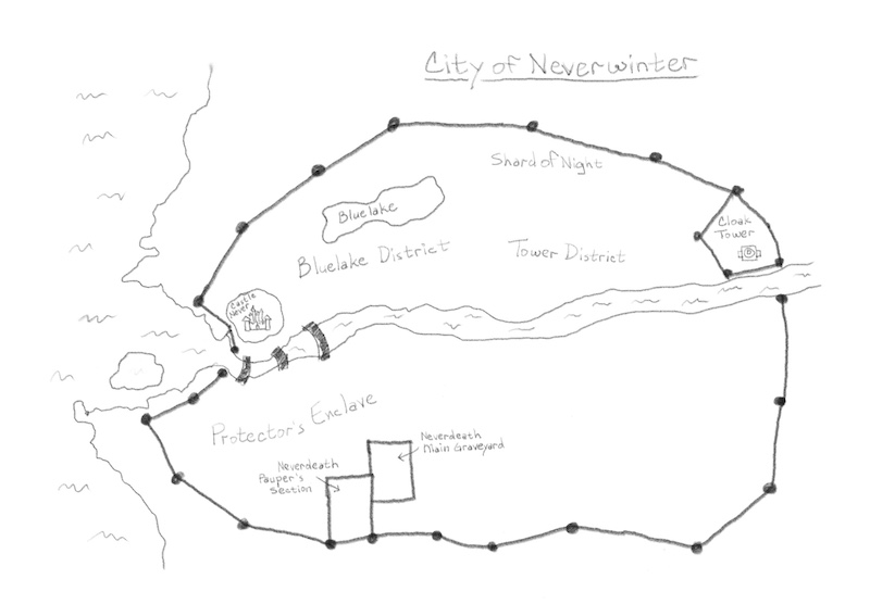 City of Neverwinter as drawn by Mond