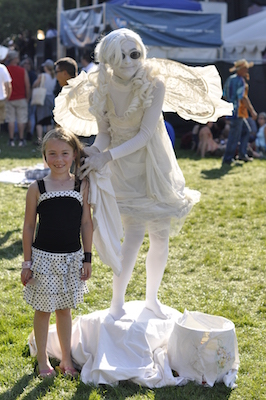 Daughter with a fairy at Bumbershoot 2011
