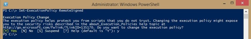 Enable script execution for PowerShell